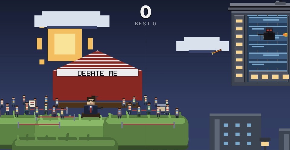 Jerk4Kirk gameplay — Slow-Mo power active